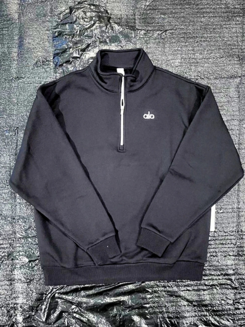 Alo Yoga Accolade 1/4 Zip Pullover 1/4 Zip Pullover Black Size Medium NWT